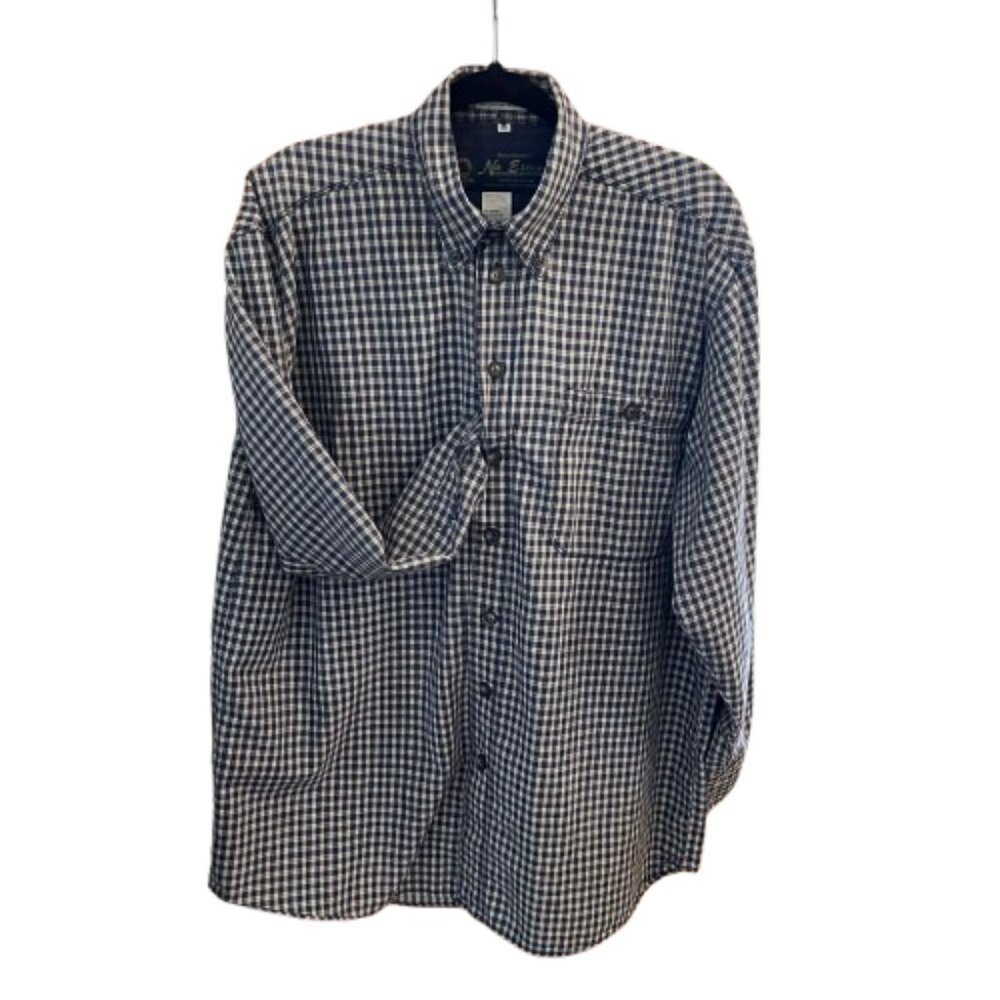 NO EXCESS  CASUAL MEN'S  SHIRT, BUTTON DOWN, LONG SLEEVES, PLAID, SIZE M,